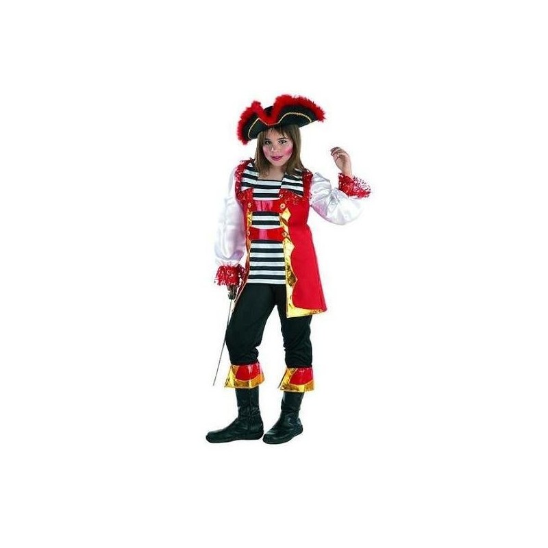 Disfraz de Pirata Lujo Niña Infantil