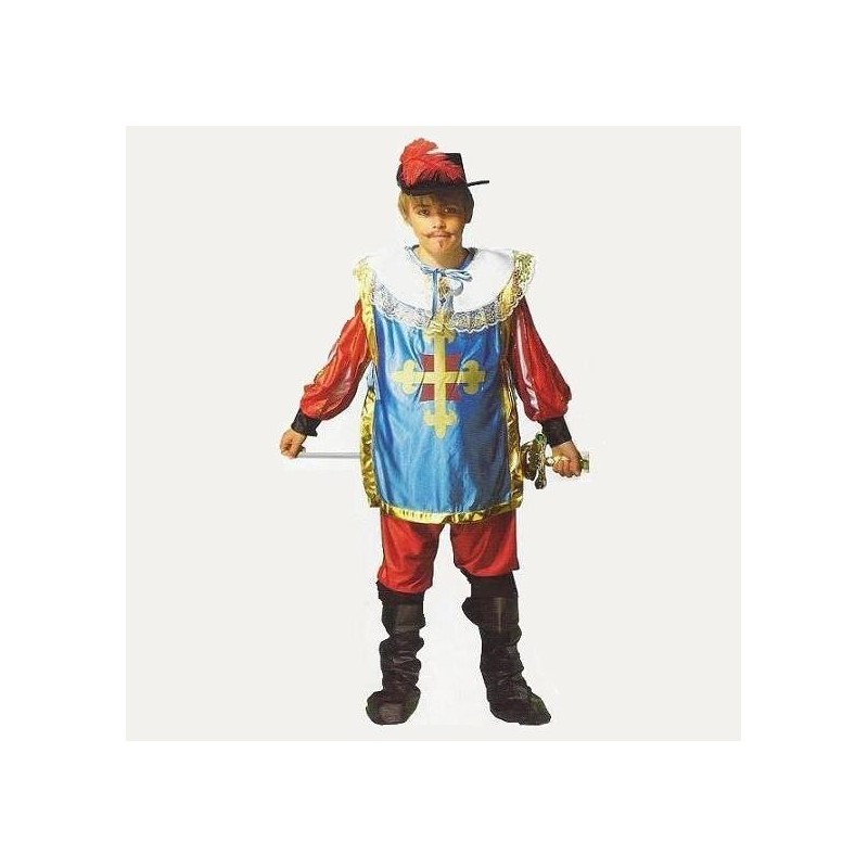 Disfraz de Mosquetero Cruz Oro Infantil