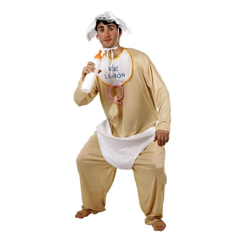 Disfraz de bebe glotón para hombre